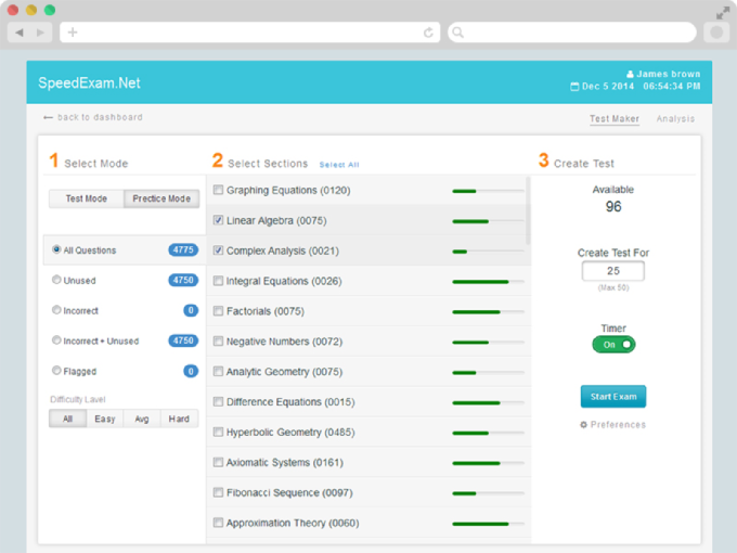 Online Test Platform for Self Study